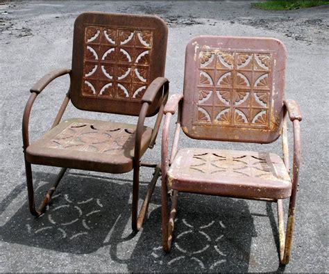 | chairs └ furniture └ home & garden all categories antiques art automotive baby books & magazines business & industrial cameras & photo cell phones & accessories clothing, shoes & accessories coins. 2 Vtg METAL PORCH CHAIR pie crust lawn outdoor mid century ...