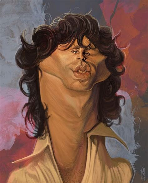 Caricaturas De Famosos Jim Morrison Por Alberto Russo Optical