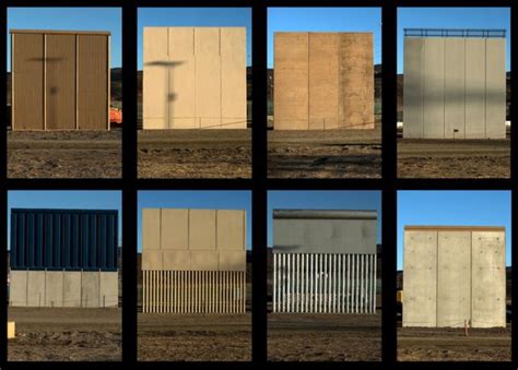 Estos Son Los 8 Prototipos Del Muro Que Trump Quiere Construir En La
