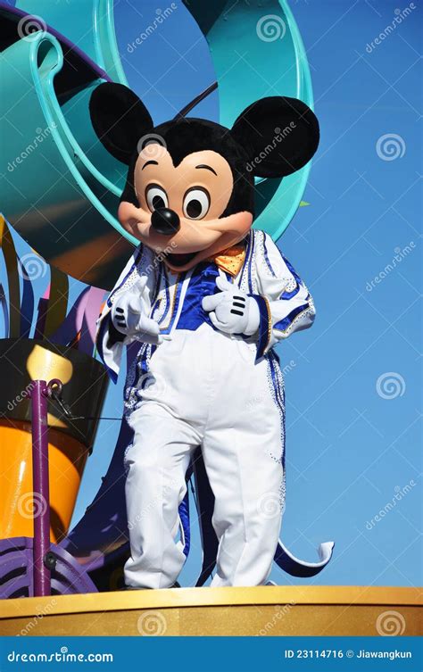 Mickey Mouse In A Dream Come True Celebrate Parade Editorial Photo