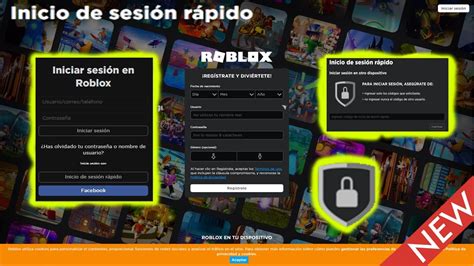 🥳nuevo Inicio De Sesión Rápido En Roblox 🥳 Youtube