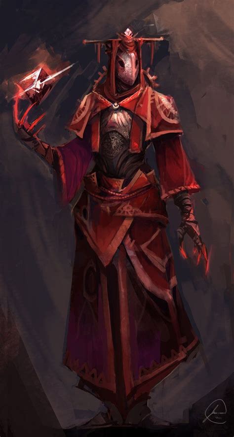 Masked Mage Sorcerer Wizard Warlock Rpg Character Character Portraits