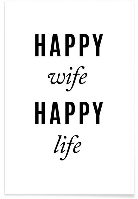 Happy Wife Poster Juniqe