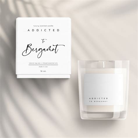 Custom candle labels are great to be used on jars, bottles or boxes. Addicted Candles — At First Blink in 2020 | Candle ...