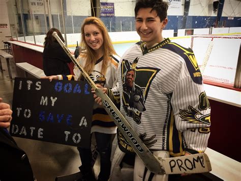 Promposal To Hockey Goalie Promposal Hoco Proposals Hockey Goalie