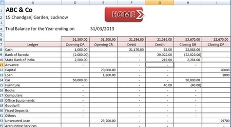 Printable account statement template for excel. Sample Business Accounting Spreadsheet Balance Sheet ...