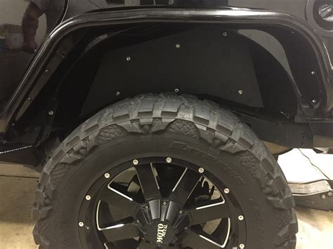 Jeep Jk Aluminum Rear Inner Fenders Black Genright Off Road
