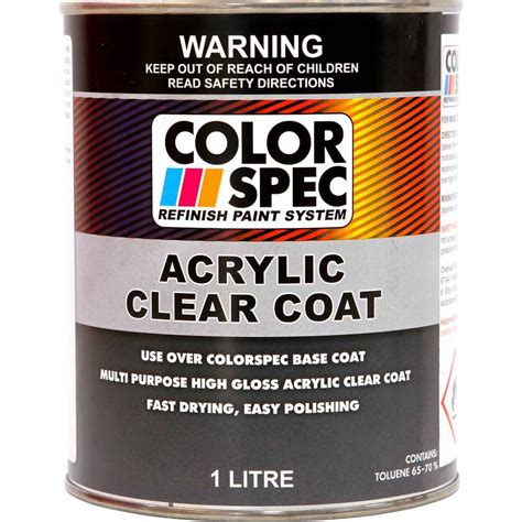 Colorspec Paint Acrylic Clear Coat 1 Litre Supercheap Auto