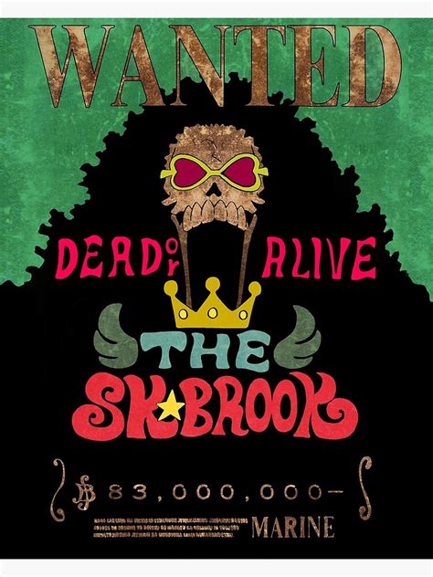 Brook Wanted Poster Wano Updated Bounty Poster Poster Vrogue Co