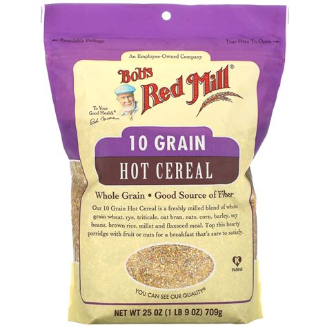 Bobs Red Mill 10 Grain Hot Cereal Whole Grain 25 Oz 709 G Iherb