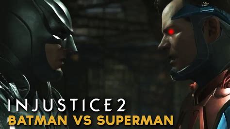 Injustice 2 Batman Vs Superman Cutscene Cinematic Fight Scene Youtube
