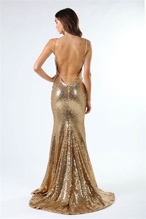 Roselle Gown Gold Noodz Boutique