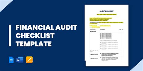 9 Financial Audit Checklist Template In Pdf Doc
