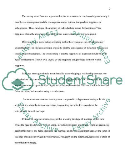 Analytical Paper For Same Sex Marriage Essay Example Topics And Well Written Essays 1250 Words