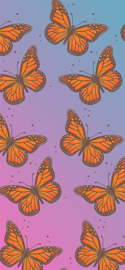 Butterfly Pattern Wallpapers Aesthetic