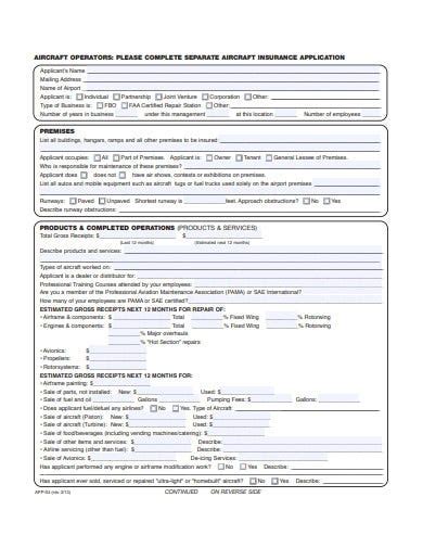 The life insurance application process, what may affect your life insurance rates, underwriting and your approval. 11+ Liability Insurance Application Templates in PDF | DOC | Free & Premium Templates