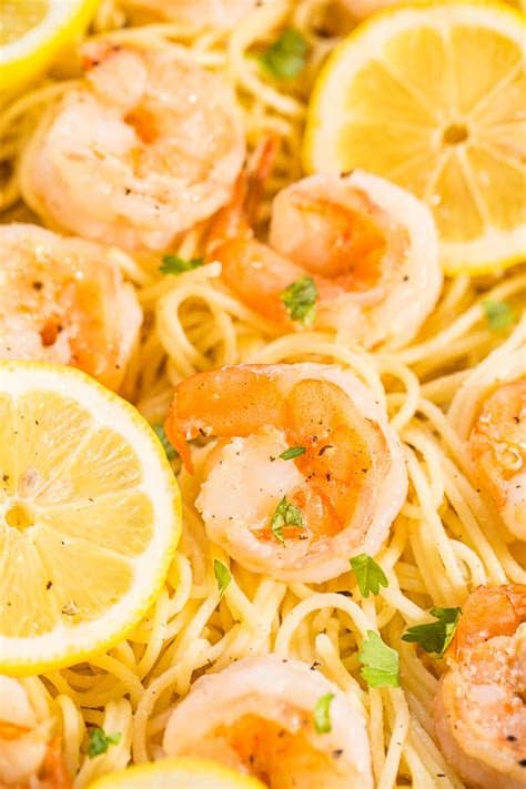 Guys, we need to talk about angel hair. Lemon Garlic Shrimp Pasta {15-Minute Dinner ...