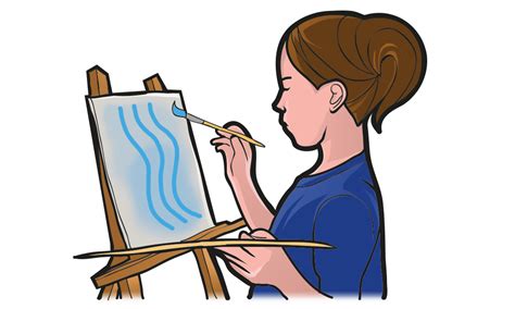 Easel Clipart Person Painting Easel Person Painting Transparent Free