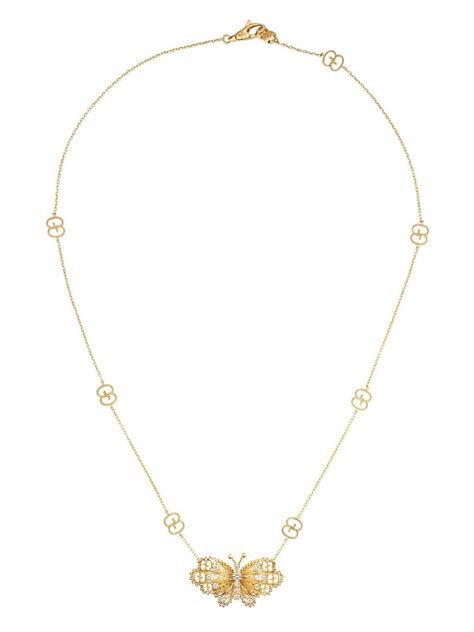 Gucci 18kt Yellow Gold Le Marché Des Merveilles Diamond Necklace Farfetch