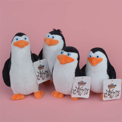 4 Pcs Madagascar Penguins Plush Toy Baby T Kids Doll With Free