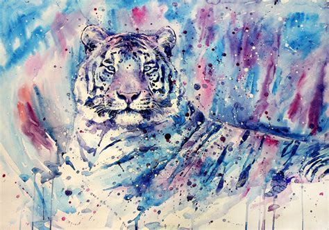 Tiger Painting Wallpapers Wallpaper Cave Riset