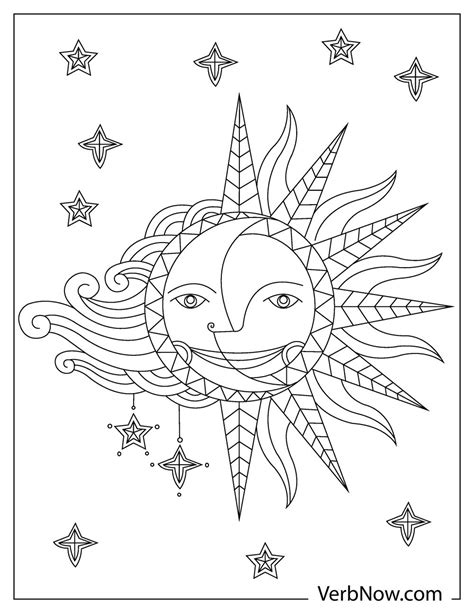 Free Sun And Moon Coloring Pages And Book For Download Printable Pdf