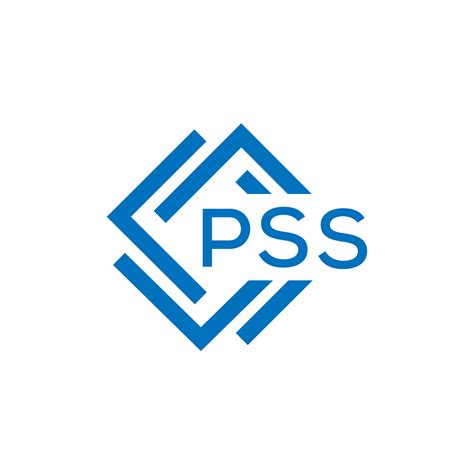 Pss Letter Logo Design On White Background Pss Creative Circle Letter