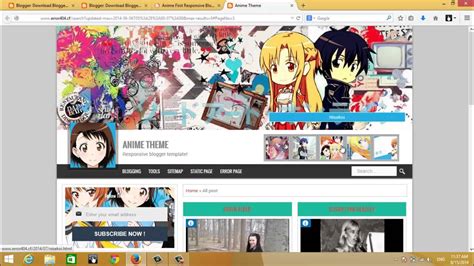 Anime First Responsive Blogger Template Youtube