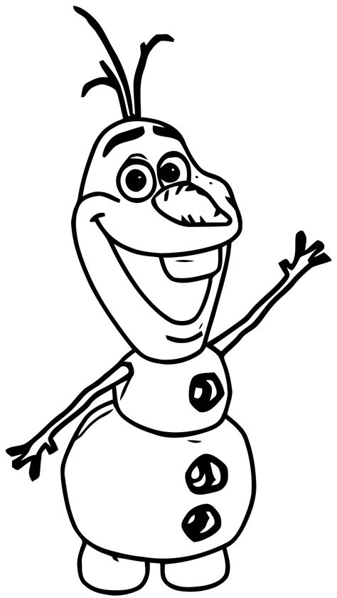 Draw Olaf Frozen Coloring Page | Wecoloringpage.com
