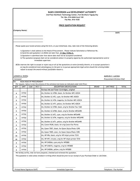Blank Rfq Template Fill Online Printable Fillable Blank Pdffiller My