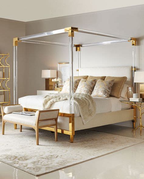 Bernhardt Hayworth Golden Acrylic King Bed Horchow Bedroom Decor