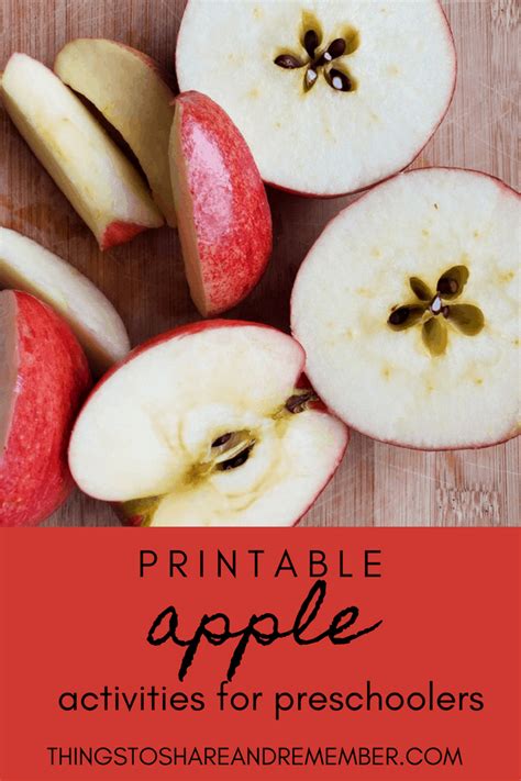 Printable Apple Activities Share And Remember Celebrating Child And Home
