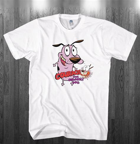 Courage The Cowardly Dog T Shirt Horror Comedy By Tees4parties
