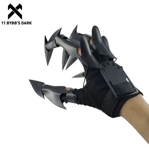 11 Bybb S Dark Halloween Accessories Abs Gloves Detachable Knuckle Hand Claws Gloves Halloween