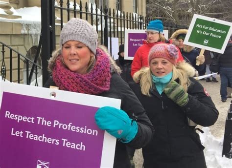 Nova Scotia Teachers Walk Off The Job And Make Tracks For Province