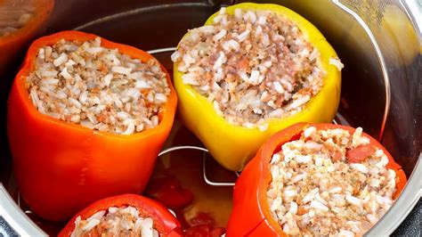 Pressure Cooker Stuffed Peppers Recipe Instant Pot Easy Instant Pot