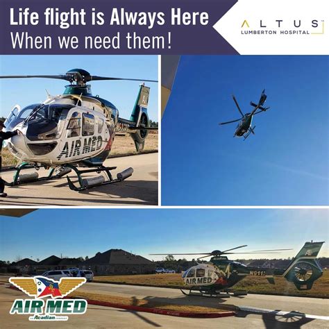 Life Flight Always Here When Altus Lumberton Hospital Facebook