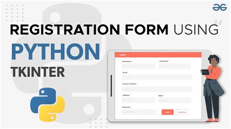 Registration Form Using Python Tkinter GeeksforGeeks YouTube