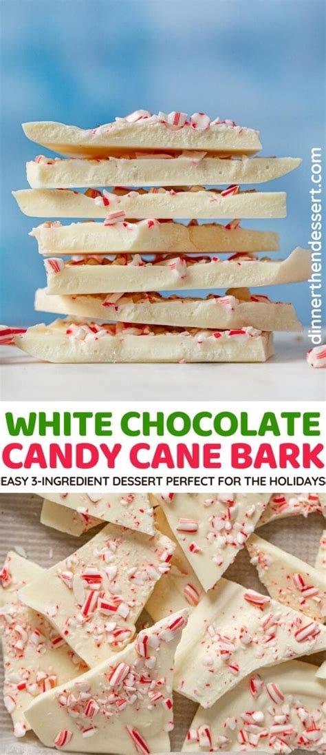 Hvid Chokolade Candy Cane Bark 3 Ingredienser Micro Blogs