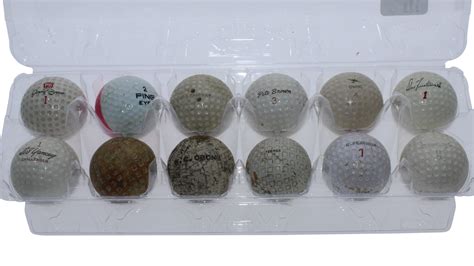 Lot Detail Dozen Assorted Classic Golf Balls