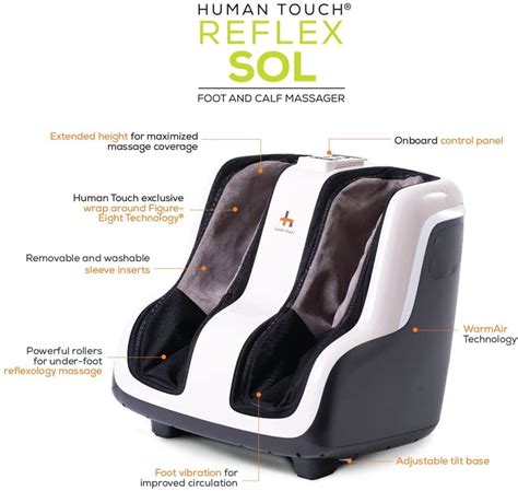 Human Touch Reflex Sol Foot And Calf Shiatsu Massager Heat And Vibration