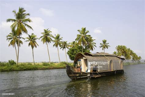 India Kerala Alappuzha Kettuvallam House Boat High Res Stock Photo