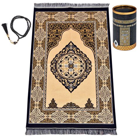 Buy Muslim Prayer Rug In Kaaba Design T Box Double Sided Prayer