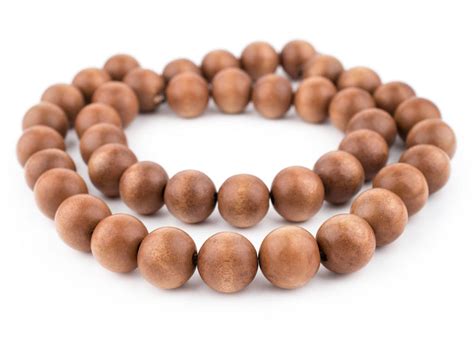Light Brown Natural Wood Beads 20mm The Bead Chest