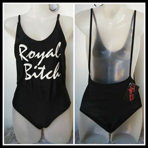 Royal One Swim Royal Bitch One Piece Swim Suit Size Small Poshmark