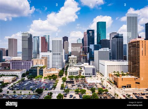 Houston Texas Usa Downtown Skyline Stock Photo Alamy
