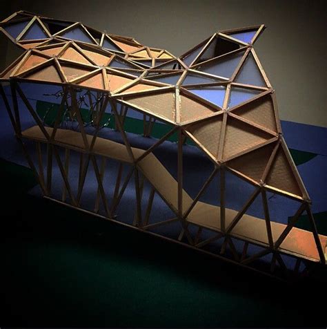 Triangular Wave Awning Architecture Model House Triangular