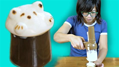 Japanese Latte Art Gadget Awataccino Does It Work Youtube