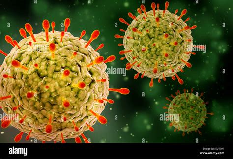 Microscopic View Of Herpes Virus Stock Photo Alamy