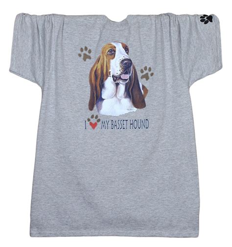 Basset Hound T Shirt Paw Prints Tshirt Dog Lover T